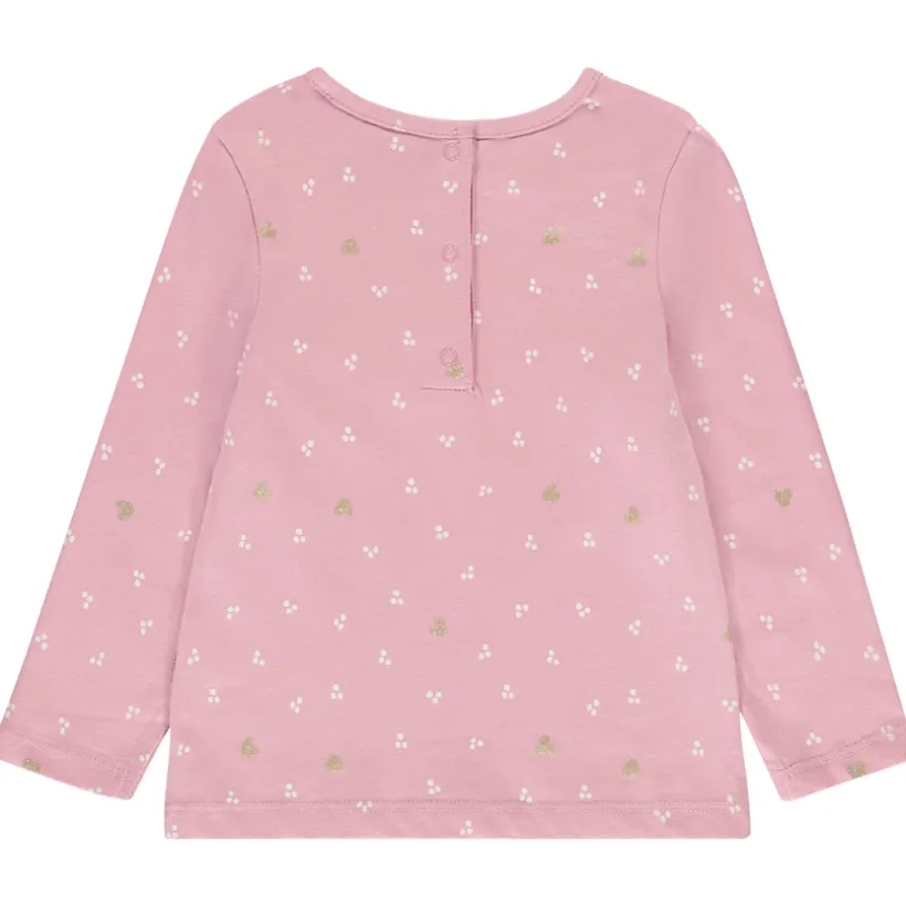 Lot de 4 t-shirts manches longues fantaisie pour bébé fille