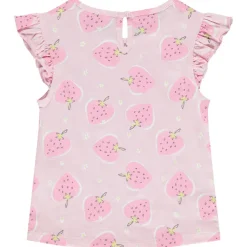 Lot de 4 t-shirts manches volantées fantaisies pour bébé fille