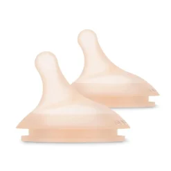 Lot de 2 tétines en silicone anti-colique Zero.Zero débit moyen M fair