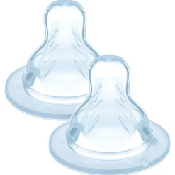 Lot de 2 tétines en silicone - Débit 3 rapide
