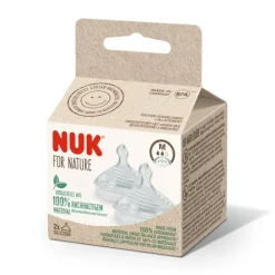 Lot de 2 tétines en silicone For Nature M