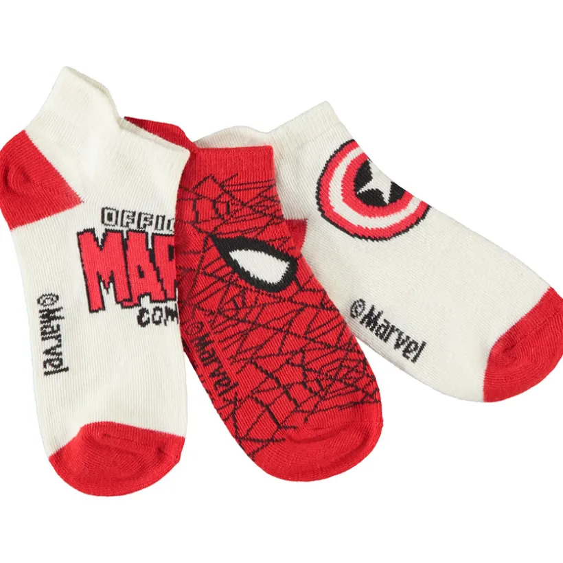 Lots de 3 paires de chaussettes courtes Marvel pour garçon