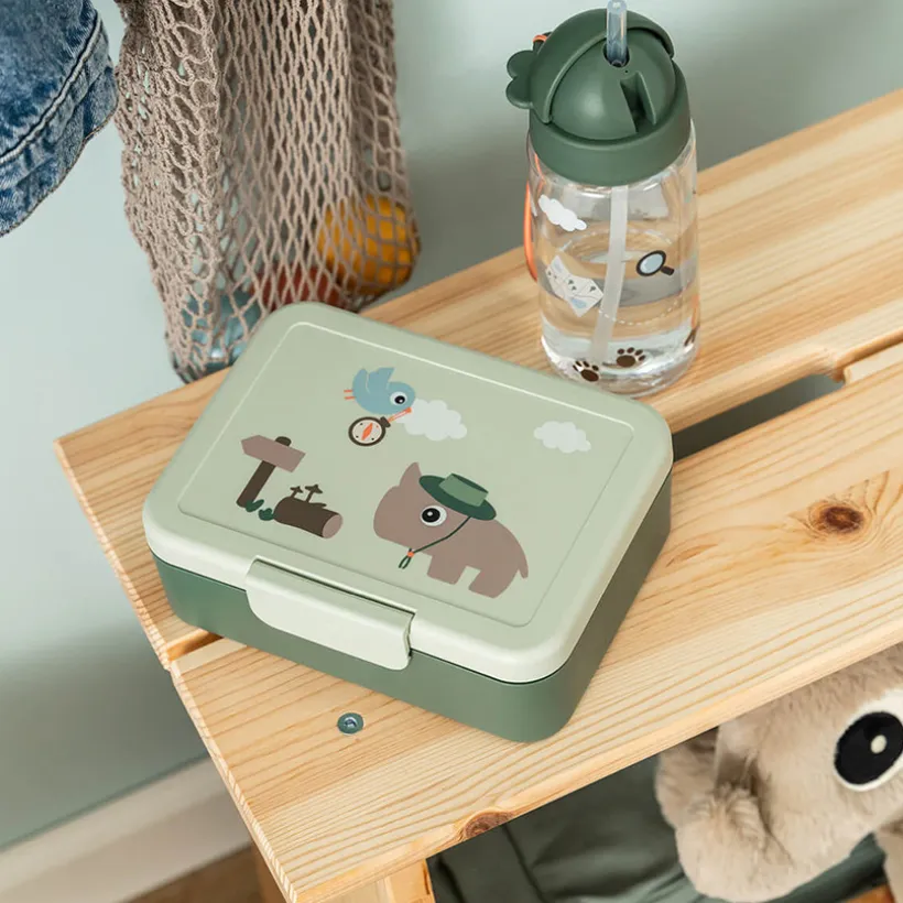 Lunchbox avec séparateur Tiny Trails Vert