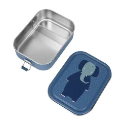 Lunchbox compartimentée en inox Mrs. Elephant bleu