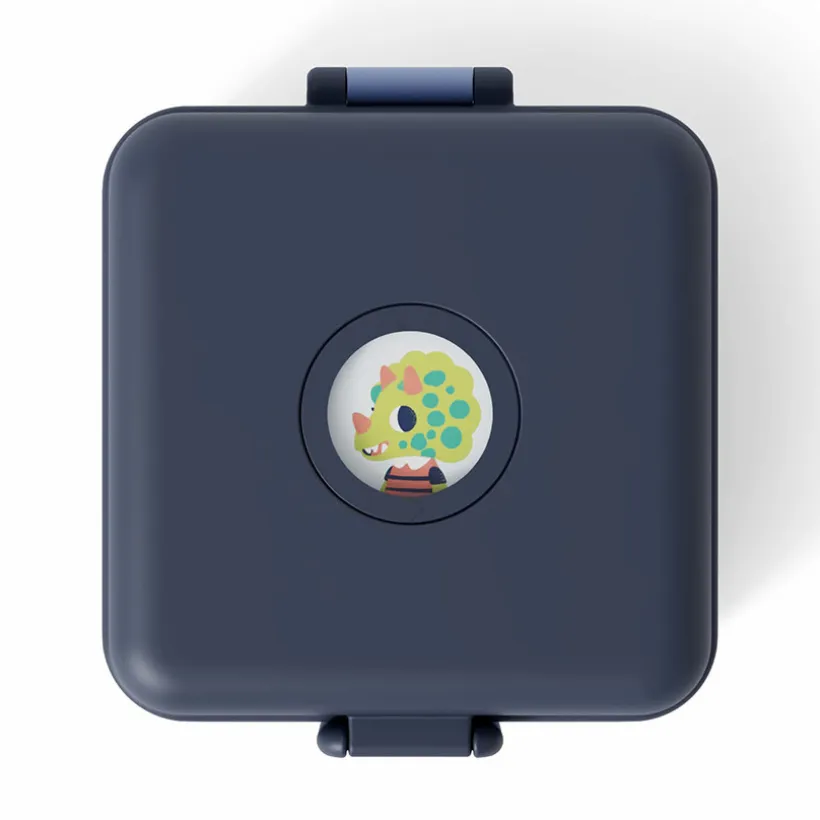 Lunchbox personnalisable 850ml Snacky avec couverts Infinity Blue