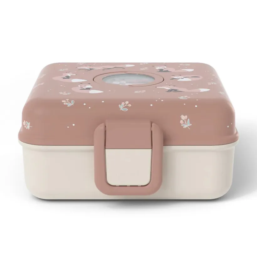 Lunchbox personnalisable 850ml Snacky avec couverts Fox