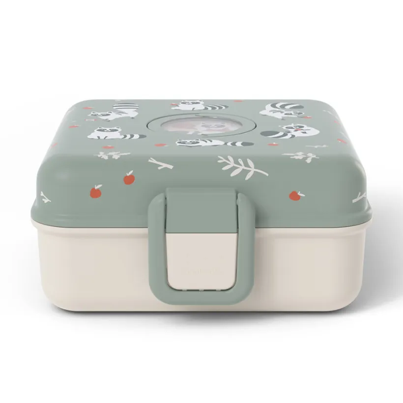Lunchbox personnalisable 850ml Snacky avec couverts Raccoon