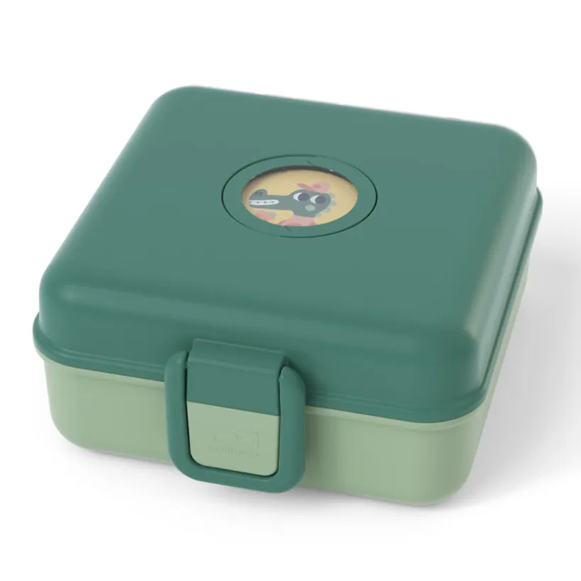Lunchbox personnalisable 850ml Snacky avec couverts Forest Vert