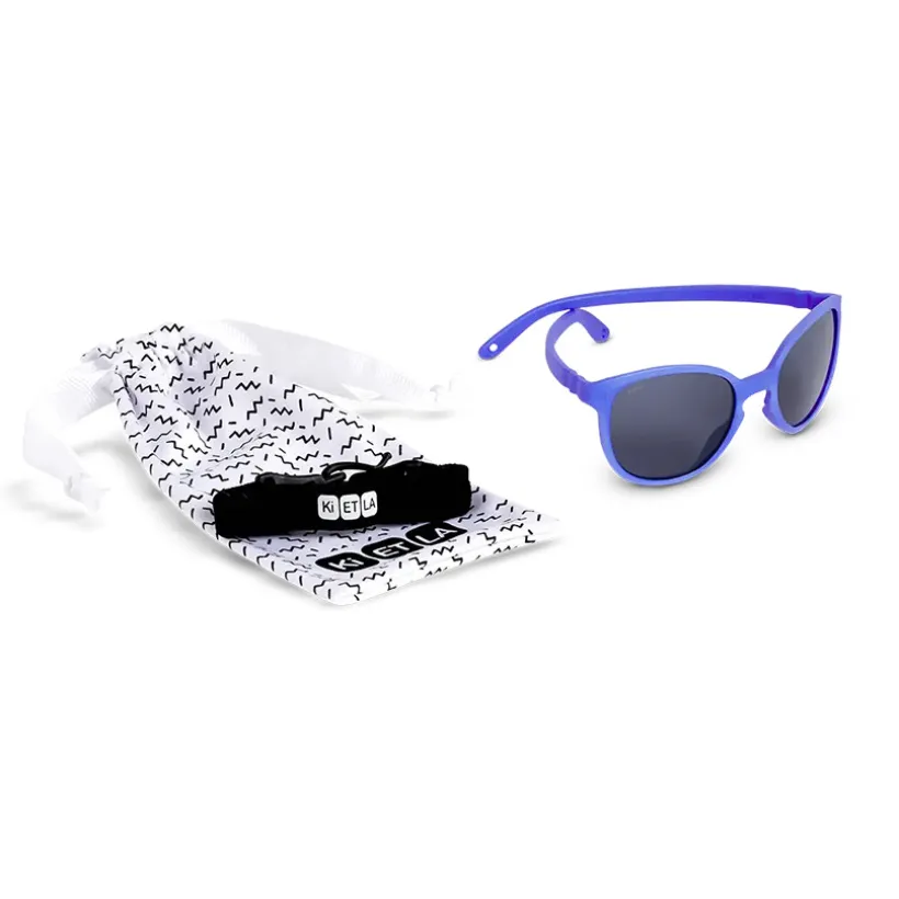 Lunettes de soleil incassables Wazz 1-2 ans bleu intense