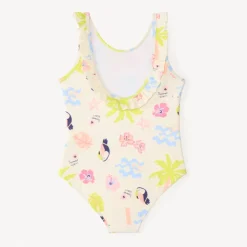 Maillot de bain 1 pièce imprimé fantaisie pour fille