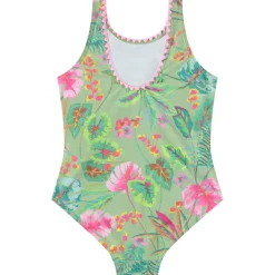 Maillot de bain 1 pièce imprimé jungle pour fille