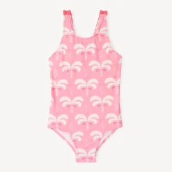 Maillot de bain 1 pièce imprimé palmiers pour fille