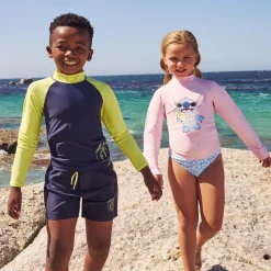 Maillot de bain 2 pièces imprimé floral pour fille