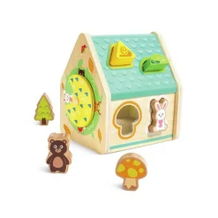 Maison trieuse de formes en bois Les amis de la forêt