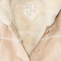 Manteau en suédine et sherpa effet fourrure pour bébé fille