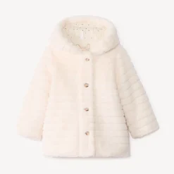 Manteau spécial Grand Froid en fausse fourrure pour bébé fille