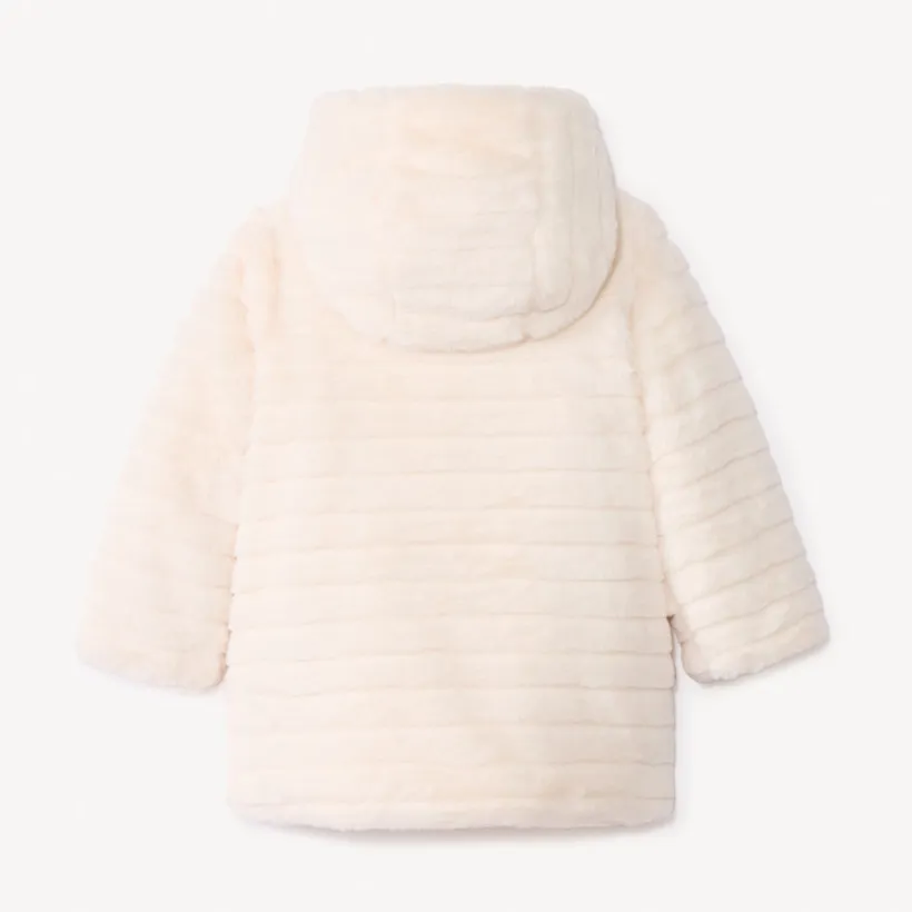 Manteau spécial Grand Froid en fausse fourrure pour bébé fille