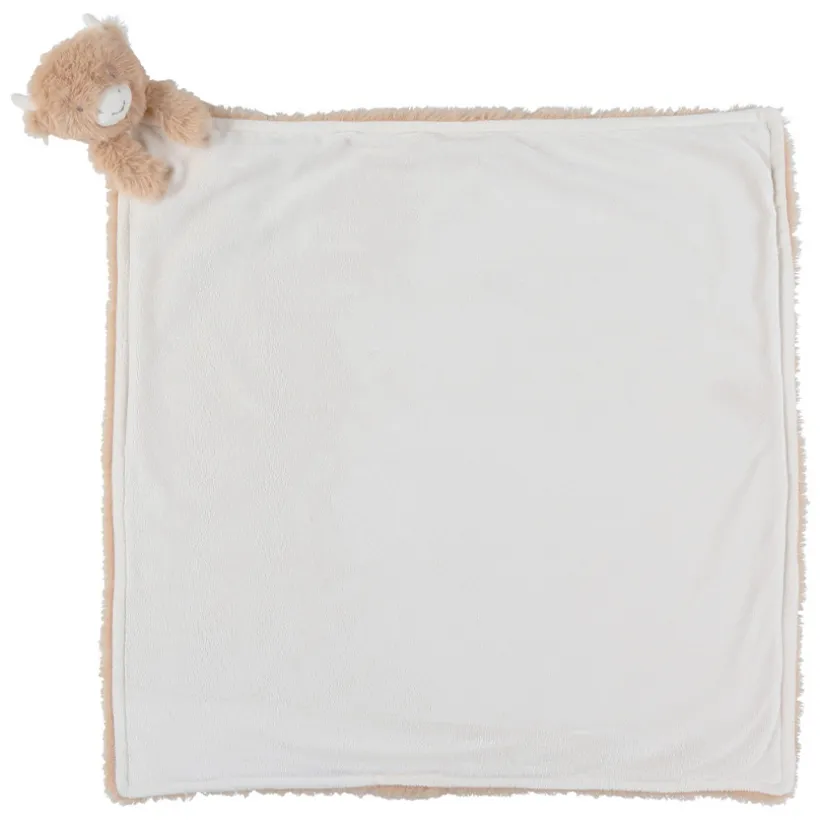 Ma première couverture 50x50 Vache Fluffy Beige