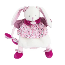 Marionnette lapin cerise