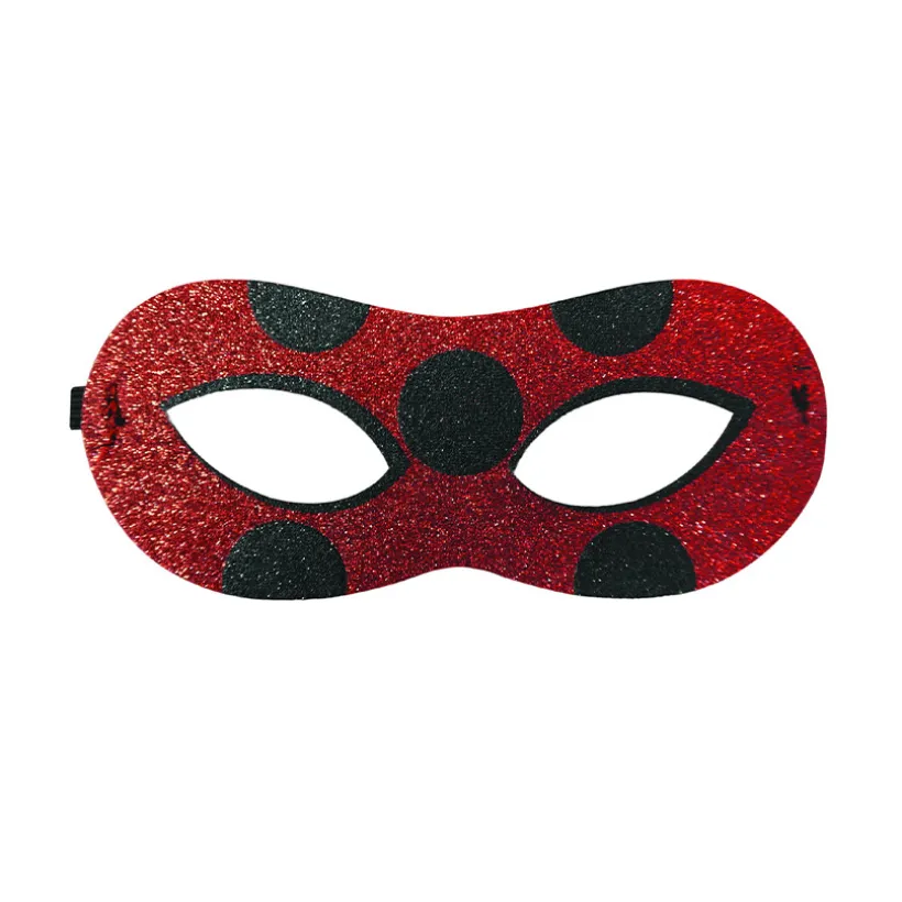 Masque loup souple et pailleté Ladybug Miraculous pour enfant
