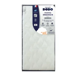 Matelas Ergono+ ultra respirant face été/face hiver 60 x 120 cm