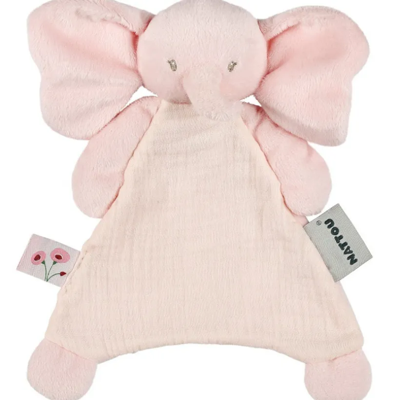 Mini doudou - Eléphant - Fanfan - Rose - 25x20 cm