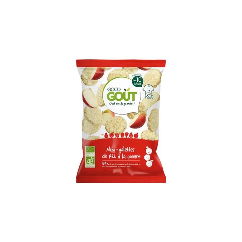 Mini galettes de riz à la pomme - 40g