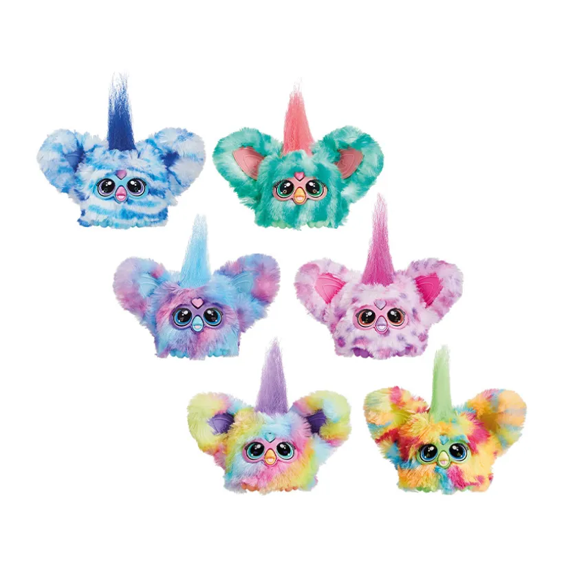 Mini peluche interactive Furby Furblets porte-clé (coloris aléatoire)
