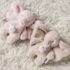 Mini peluche musicale éléphant - Fanfan - Rose - 20 cm