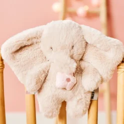 Mini peluche musicale éléphant - Fanfan - Sable - 20 cm