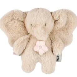 Mini peluche musicale éléphant - Fanfan - Sable - 20 cm