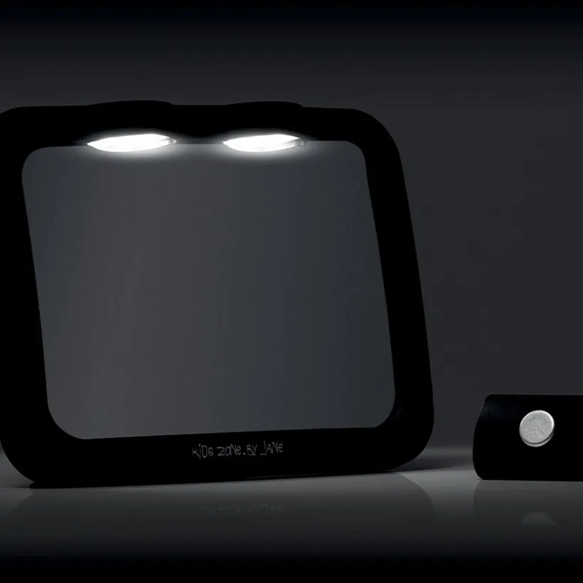 Miroir de surveillance éclairé pour la voiture