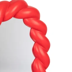 Miroir en forme de cœur torsadé 40 cm