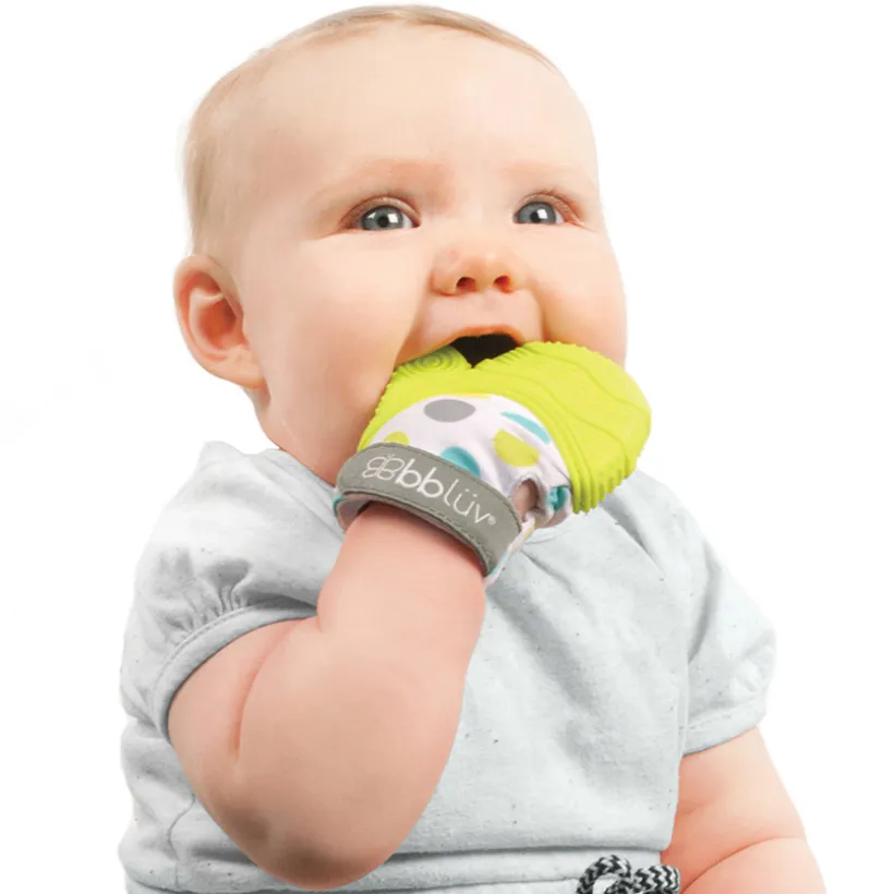 Mitaine de dentition pour bébé - Gris