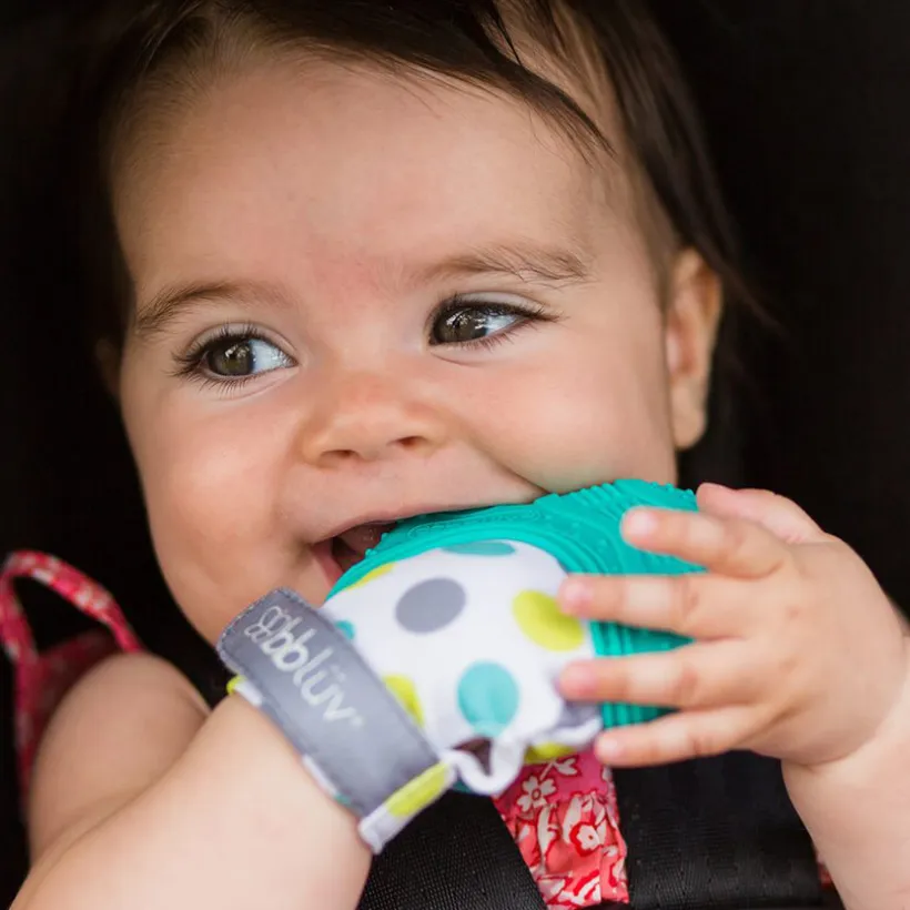 Mitaine de dentition pour bébé - Gris