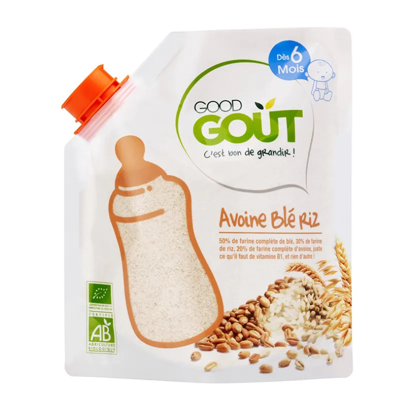 Mélange 3 céréales infantiles bio avoine blé et riz - 200g