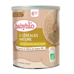Mélange 5 céréales nature bio 6M+ 220g
