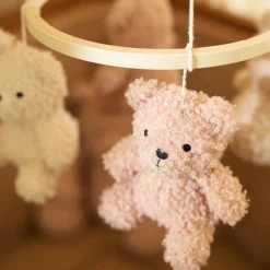Mobile en bois Teddy Bear wild rose/naturel