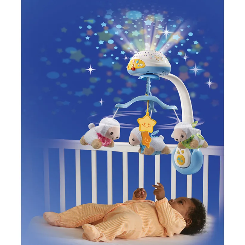 Mobile Lumi Compte Moutons - Bleu