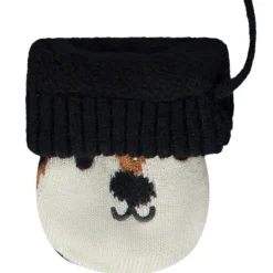 Moufles en tricot renards doublées sherpa pour bébé garçon
