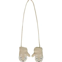 Moufles reliées motif animal pour bébé fille