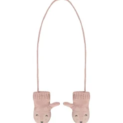 Moufles reliées motif animal pour bébé fille