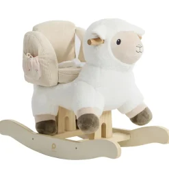 Mouton à bascule avec 2 jouets sensoriels