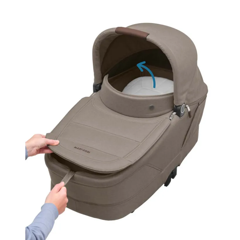 Nacelle pliable à matelas inclinable Sense twillic truffle