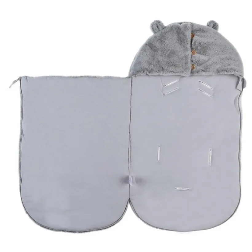 Nid d'ange fausse fourrure Mix & Match - Gris Clair