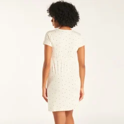 Nuisette manches courtes à pois pour femme