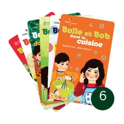 Pack de 6 cartes à écouter "Les aventures de Bulle et Bob"