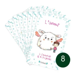 Pack de 8 cartes à écouter "Ma petite bibliothèque des émotions"