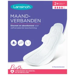 Pack de 12 serviettes post-partum Très Absorbantes