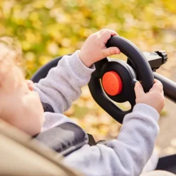 Pack poussette Travel N Care Plus black avec volant pour bébé